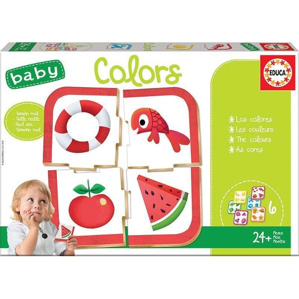 6 Puzzle-uri Baby Colors a cate 4 piese Pentru cei cu varste cuprinse intre 2 si 4 ani