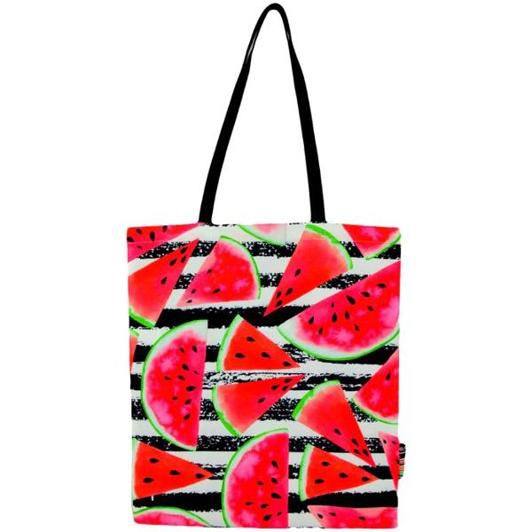 1 compartiment;Motiv Watermelon;Pentru fete;Dimensiuni 42 x 35 cm