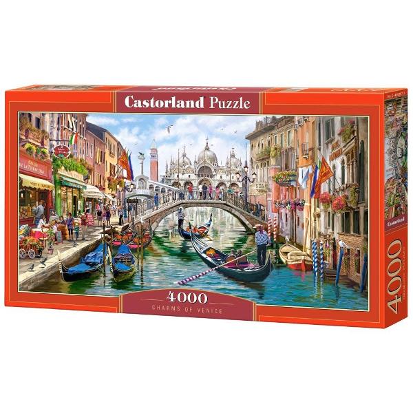 Puzzle de 4000 de piese panoramic cu Venetia Cutia are dimensiunile de 468×272×5 cm iar puzzle-ul are 138×68 cm Recomandat pentru cei cu varste peste 9 