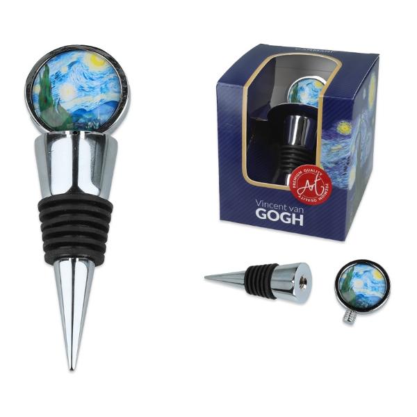 Dop pentru sticla de vin - Van Gogh Noapte instelata 10 cm 1250211