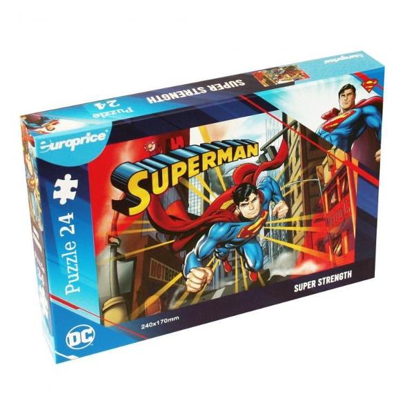Puzzle 24 piese Superman Superstrength Europrice Dimensiune puzzle 240 x 170 mm