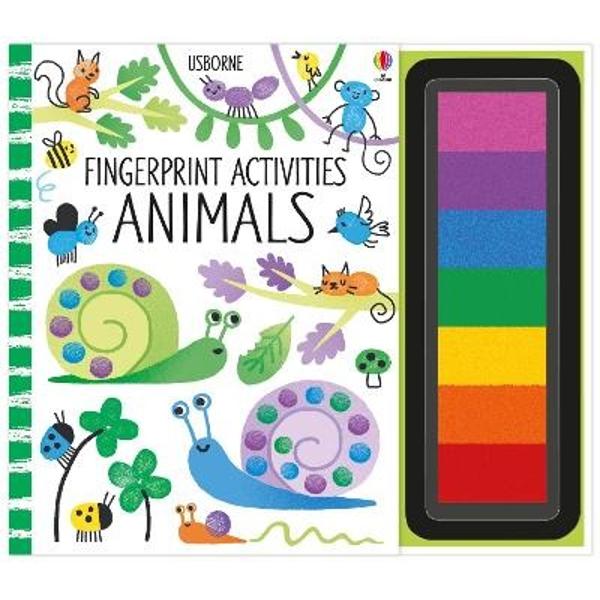This book with its own brightly coloured inkpad of seven colours is bursting with ideas for fingerprinting animals from hedgehogs to koalas Each page has step by step instructions pictures to complete and lots of space for fingerprinting With a spiral binding so the book lies flat to make it easy for children to create delightful pictures