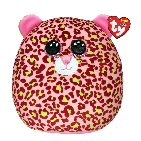 Jucarie de plus TY Squish a Boos LAINEY - leopard roz 30 cm TY39199