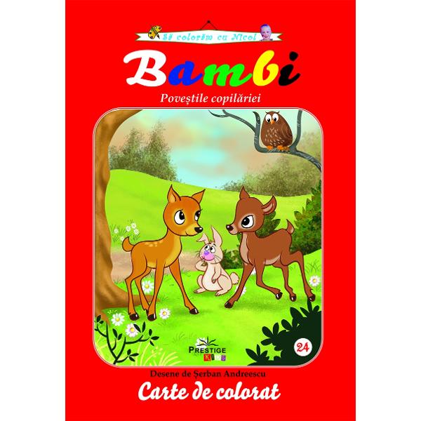Bambi Carte de colorat