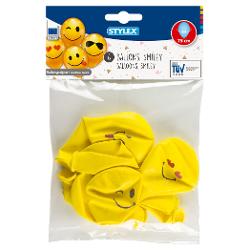 Set 6 baloane Smiley-75 cm-aerheliuCircumferinta baloanelor dupa umflare 75 cm-pot fi umflate si cu heliuBaloane nu sunt umflate