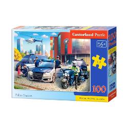 Puzzle de 100 de piese cu Police Station Dimensiuni cutie 325×225×5 cm Dimensiune puzzle 40×29 cm Recomandat pentru persoanele cu varste peste 6 ani