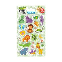 Set cu 18 stickere Zoo Stylex 10x15 mm 36529