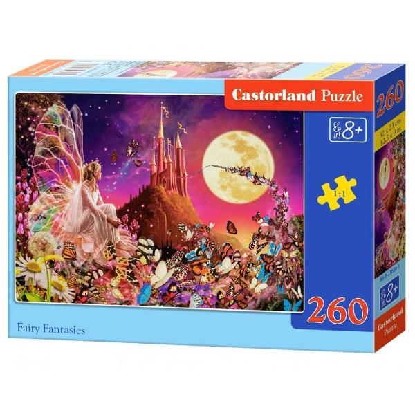Puzzle de 260 piese cu Fairy Fantasies Dimensiunea cutiei 245×175×37 cm Dimensiunea puzzle-ului 32×23 cm Recomadat pentru varste de la 8 ani