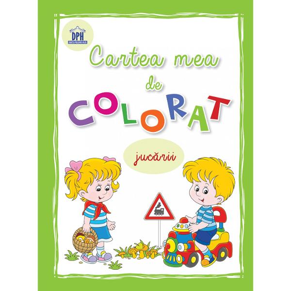 Carte de colorat - jucarii