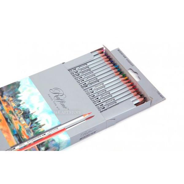 Creioane colorate acuarela cu pensula Set creioane 36 Culori Diametru grif 32mmNu sunt recomandate copiilor cu virsta sub 3 ani    