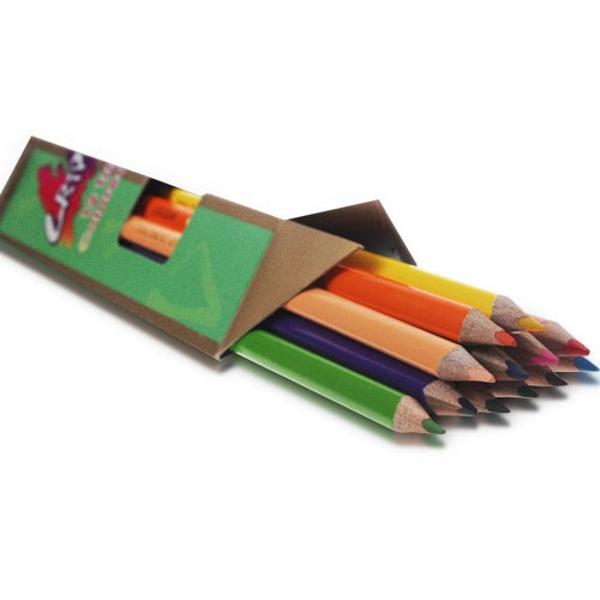 Creioane colorate Jumbo  Set creioane 12 CuloriIn set ascutitoare 1 buc   Diametru grif 5mm Nu sunt recomandate copiilor cu virsta sub 3 ani    