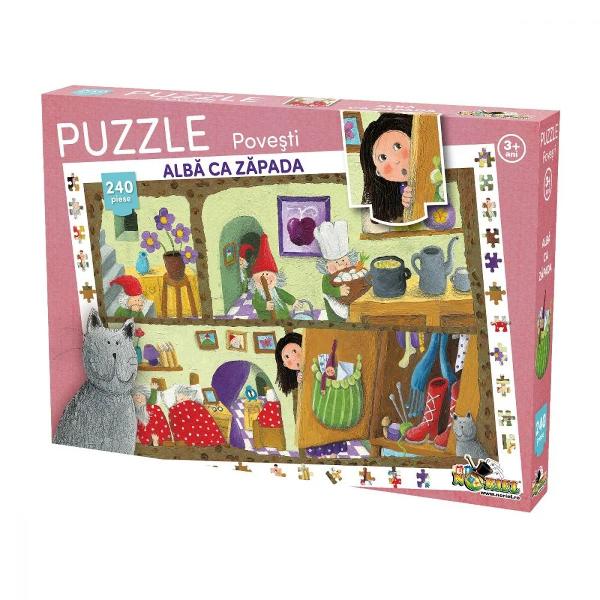 Aceste puzzle-uri cu 240 de piese sunt distractive si totodata educative pline de viata si culoare Juniorii si seniorii invata sa gandeasca logic sa caute solutii si sa reuneasca si sa potriveasca forme si culori Culori distractie si gandire Puzzle-ul reuneste aceste lucruri si asteapta sa fie rezolvat de catre copiii care iubesc povestile Imagini din cele mai indragite povesti in 240 de piese de calitate Produsul este recomandat copiilor cu varsta de peste 3 ani