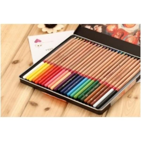 Set de creioane in cutie metalica elegantaSet 36 culoriDiametru grif 37 mmNu sunt recomandate copiilor cu varsta sub 3 ani