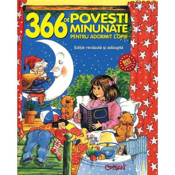 În fiecare sear&259; - pe parcursul întregului an - volumul î&355;i ofer&259; câte o poveste Nici prea lungi nici prea scurte pove&351;tile sunt cât se poate de potrivite pentru a fi citite copiilor înainte de culcare Cartea este ilustrat&259; cu 400 de desene me&537;te&537;ugite