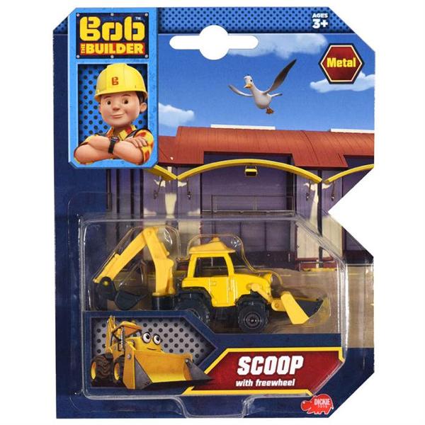 Unul dintre personajele popularului serial de televiziune Bob the BuilderVehiculul Scoop este realizat dintr-o caroserie metalic&259;Pachetul include 1 vehicul Bob the Builder ScoopLungime produs 7 cmDimensiune cutie 14 x 42 x 18 cm