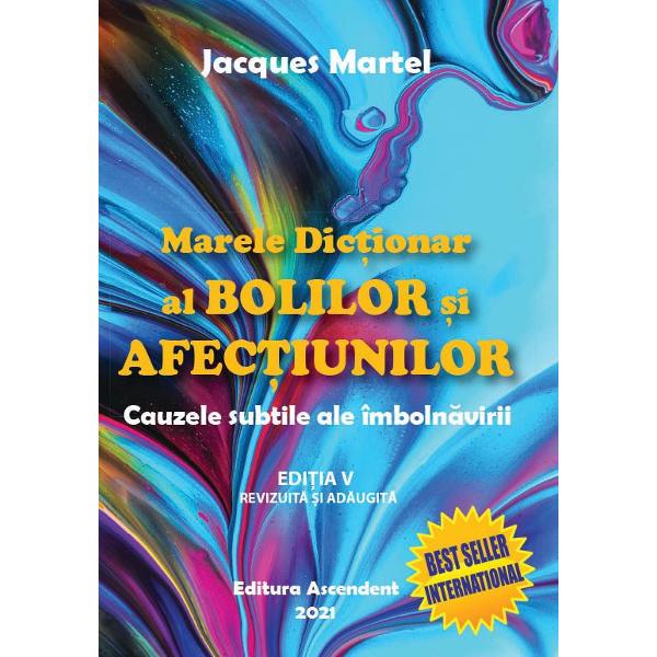 Editia V 2021 Acesta este un dictionar complet revizuit al bolilor si al afectiunilor aflate in stransa legatura cu conflictele generate de ganduri sentimente si emotiiInformatiile acestei lucrari au scopul de a facilita intelegerea simbolica realizata de creier care ne ajuta sa constientizam conflictul ce genereaza o anumita boala Toate acestea pentru a parcurge mai bine etapele de acceptare si de integrare conditii prealabile si necesare 