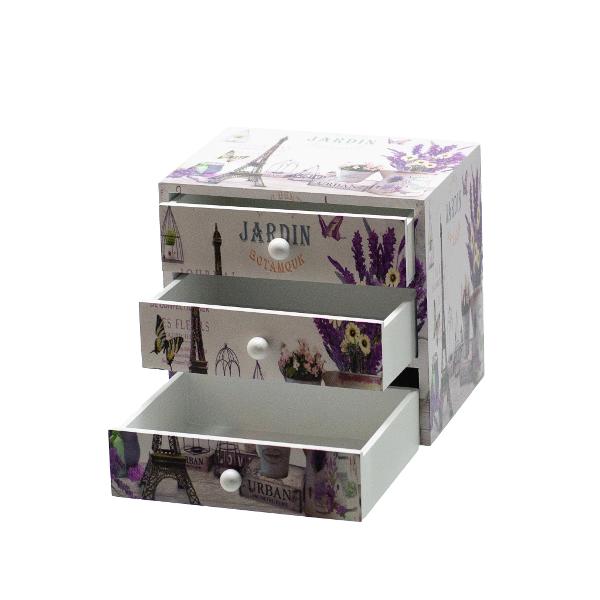 Cutie pentru Bijuterii cu 3 sertare 107Dimensiuni16x15x125 cm