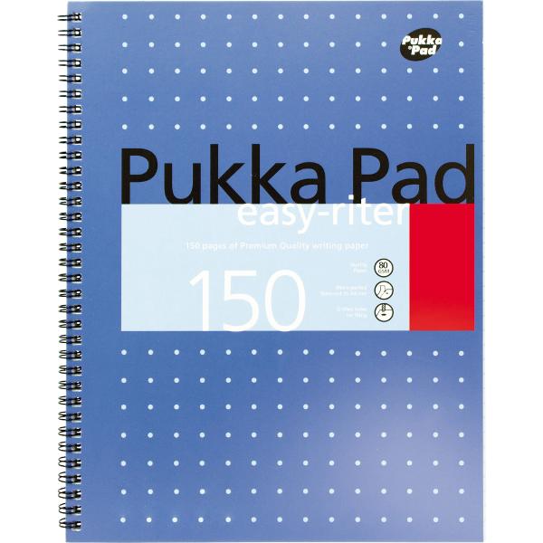 Caiet A4 dictando 150 file hartie 80 g cu spira dubla Pukka Pads Easy Writer ERM009