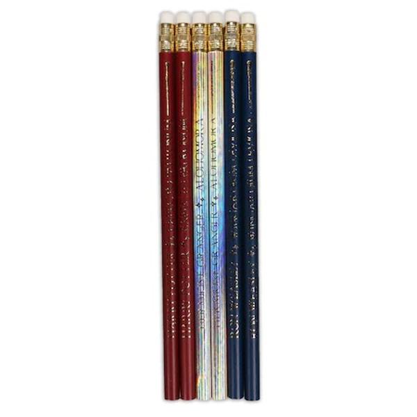 Set 6 creioane licentiate Harry Potter- 6 modele diferite- Guma de sters inclusa- Mina din grafit