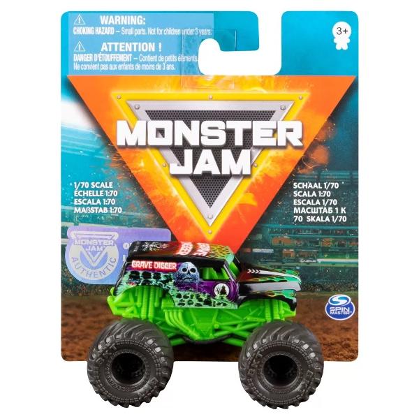 Vehiculele Monster Jam sunt puternice au roti uriase si au un aspect agresiv Cel mai mare circuit din lume pentru vehiculele Monster Truck este pregatit sa gazduiasca o cursa grandioasa cu noile masinute Monster Jam Dimensiuni  Scara 1 la 70 Pachetul contine - 1 x masinuta Monster Jam Truck
