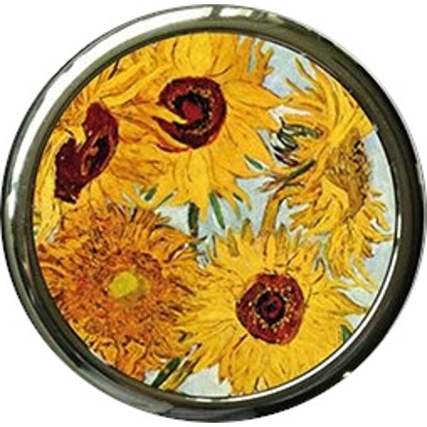 Cutie pentru pilule Van Gogh Sunflowers 5 cm P01GOG