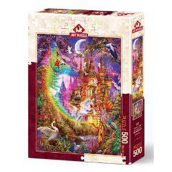 Puzzle 500 piese rainbow castle ap5075
