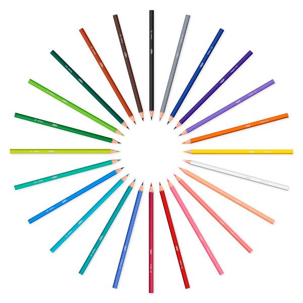 Creioanele de colorat BIC Kids Tropicolors sunt minunate pentru copiii cu varsta mai mare de 5 ani Aceste creioane de colorat au o forma hexagonala iar corpul lor are aceeasi culoare ca si mina de colorat; astfel acestea pot fi recunoscute cu usurinta si se pot diferentia usor culorile Cu mina lor de 29 mm copiii pot crea desene frumoaseBIC Kids Tropicolors sunt disponibile intr-o paleta de 24 culori intens luminate De peste 65 de ani BIC produce articole de calitate BIC KIDS este o 