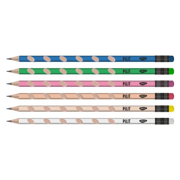 Creioanele sunt instrumentele cele mai usor de folosit pentru cei mici atunci cand acestia doresc sa isi exerseze abilitatile de scriere sau desenPentru a le incuraja dezvoltarea artistica si educationala propunm cateva modele de creioane cu design modern rezistente usor de folosit de catre cel miciAcest tip de creion este disponibil in 6 variante de culoare iar pretul afisat este per bucata Nu se poate alege culoareaduritate mina HBforma 