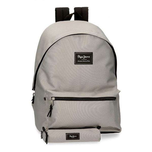  Rucsac scoala cu dimensiune 31x44x175 cm  205x45x45 cm 1 compartiment compartiment special pentru laptop bretele sunt ajustabile pentru o purtare confortabila si ergonomice capacitate 23 litri culoare gri material poliester - flexibil si usor inchidere cu fermoar rucsacul are ca accesoriu penar rucsacul poate fi transportata in mana de maner sau in spate cu ajutorul bretelelor 1 buzunar frontal pentru acces usor la accesorii si gadgeturi maner superior