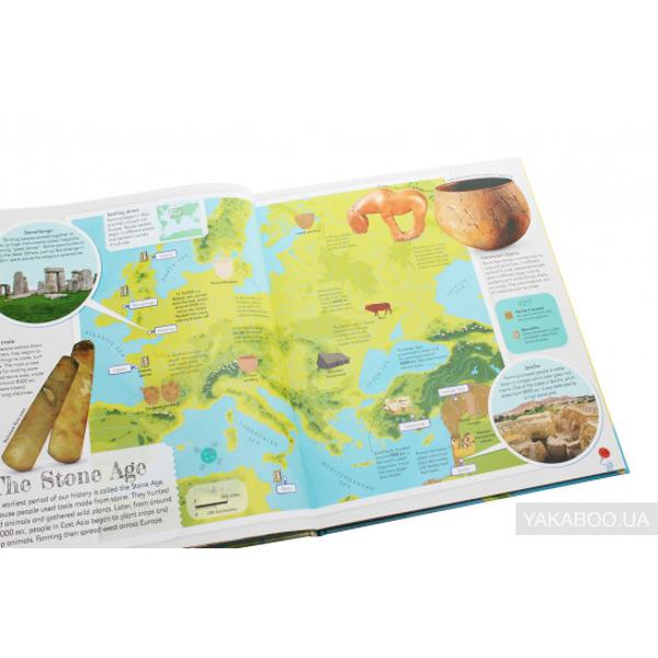 Bring history to life with more than 40 colourful maps in this childrens atlas full of fascinating nuggets of information about our past includes a pull-out poster This beautiful history atlas helps children learn about world history all the way from the first people leaving Africa right up to how the world looks now with a modern world map Journey around the world as you learn its history with maps showing everything from the awe-inspiring Great Wall of China to the when and how of the 