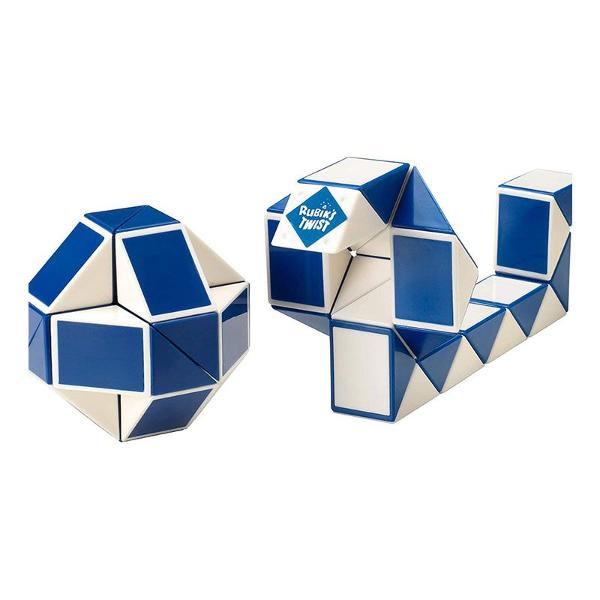 Îndoiti rasuciti si intoarceti - marele plus la colectia Rubiks Cube Flexible Snake incepe ca o minge care poate fi rasucita si transformata in orice forma iti poti imagina Acest puzzle 3D este din 24 de forme identice in forma de prisme Puzzle-ul este flexibil iar piesele sunt fixate cu suruburi cu arc ceea ce il face practic indestructibil si rapid de indoit in diverse forme Creeaza diferite obiecte forme si chiar animale sau inventeaza-ti propriile creatii ciudate sarpele 