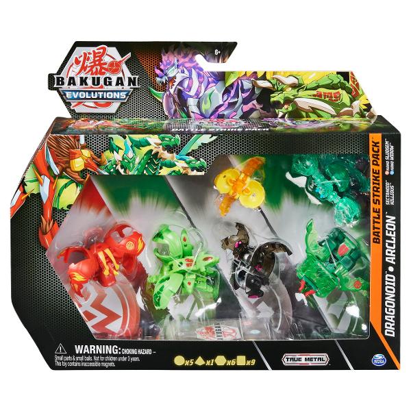 Va prezentam noul pachet de batalie a evolutiei BakuganPachetul de batalie este cel mai bun element de colectie - contine un Bakugan Platinum forjat in metal adevarat 2 Bakugan 1 Geogan 2 Nanogan 6 BakuCores 3 carti de personaj 3 carti de abilitati si 3 carti de poartaContine tot ce ai nevoie pentru a colecta incaiera si multe altele Bakugan-ul tau tocmai a devenit mai puternic ca niciodata cu aceste Bakugan-uri de platina indarjit in lupta - cate una in fiecare 