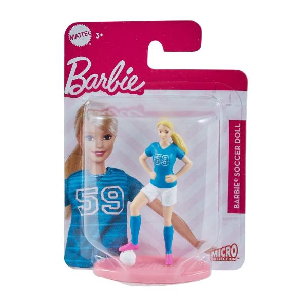 Figurinele Barbie Micro Collection sunt mici dar inspira distractie de zile mari Aceste papusi in miniatura prezinta teme si stiluri preferate de copii - cu atat de multe personaje colorate exista o figurina mini pentru fiecare poveste Barbie Aceste mini-uri adorabile sunt atat de distractive de colectat deoarece atunci cand o fata se joaca cu Barbie isi imagineaza tot ceea ce poate deveni Fiecare papusa mini are 7cm un aspect colorat si o tema preferata de copii care inspira 